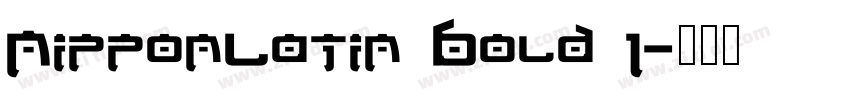 NipponLatin Bold 1字体转换